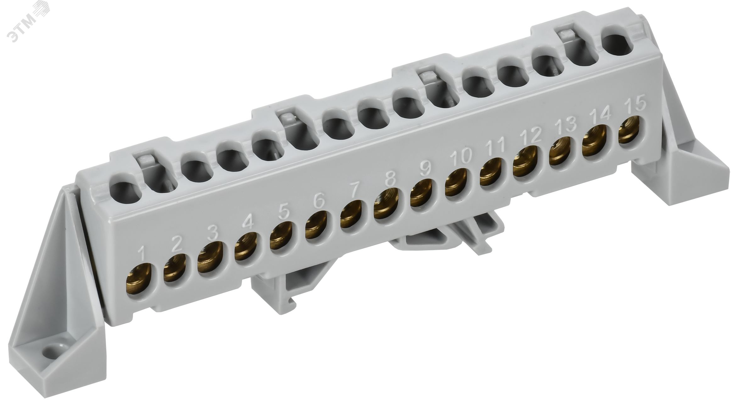 Изображение товара TEKFOR Шина с изолятором для подключения проводников 15 контактов