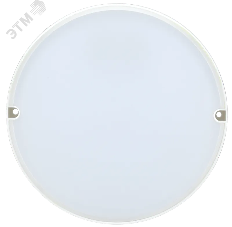 Светильник светодиодный ДБП-8w 6500К 760Лм IP54 круглый пластиковый белый LDPO0-2004-8-6500-K01 IEK - превью 2