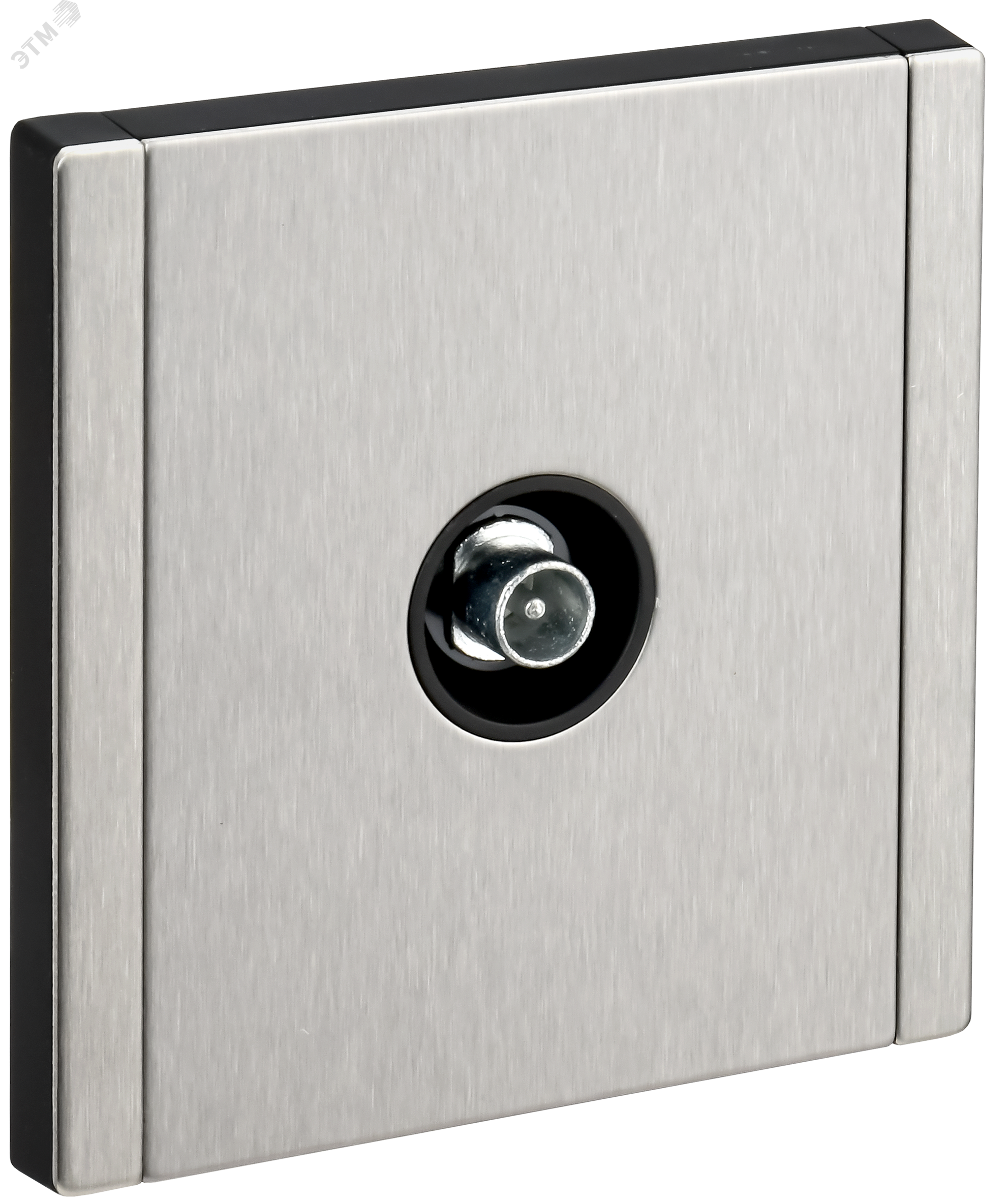 Изображение товара Розетка TV проходная FORTE&PIANO FP729M металл никель стильная премиум качество