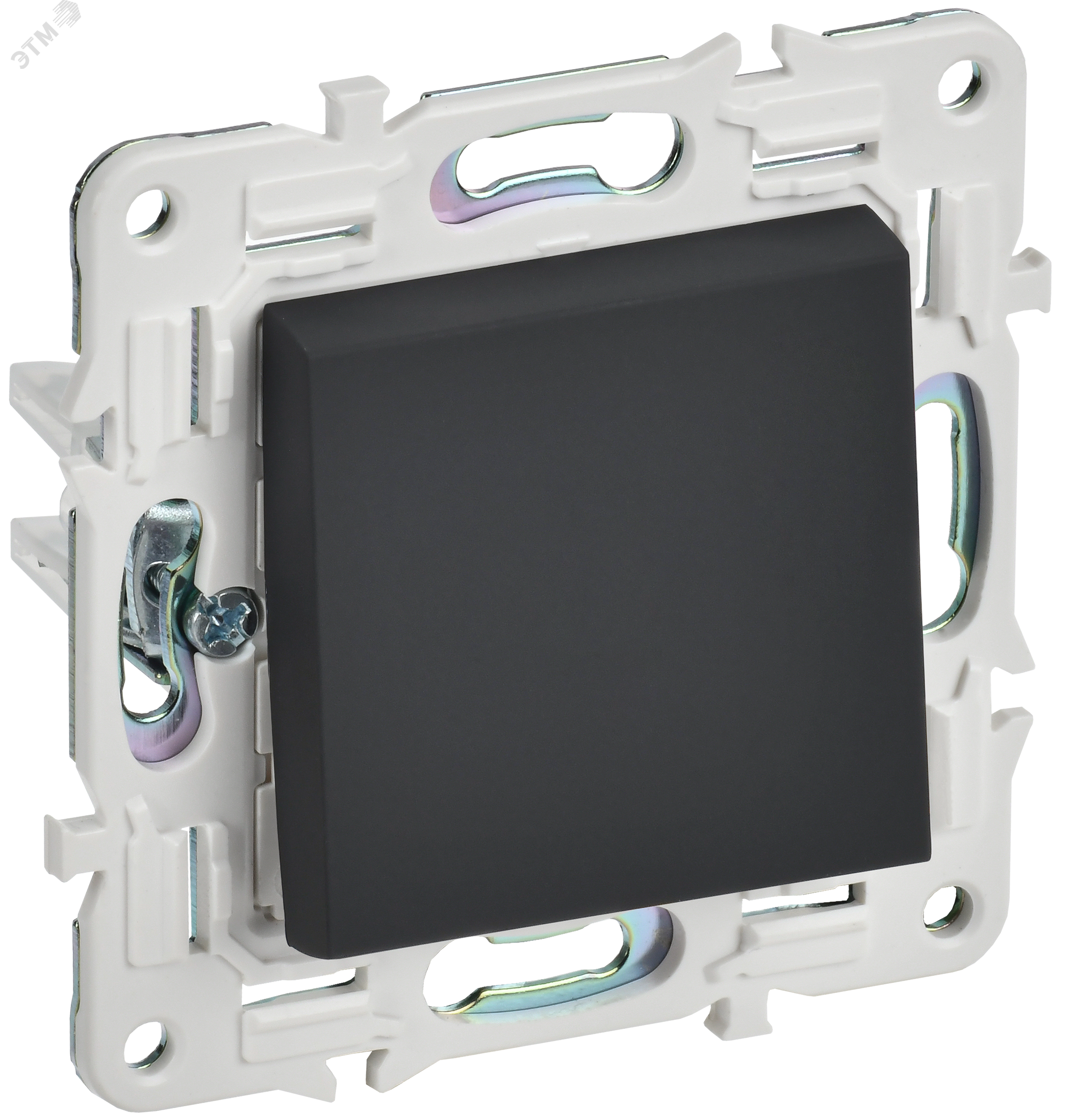 Изображение товара Выключатель 1-клавишный SKANDY SK-V01G графит IEK фиксированный IP20