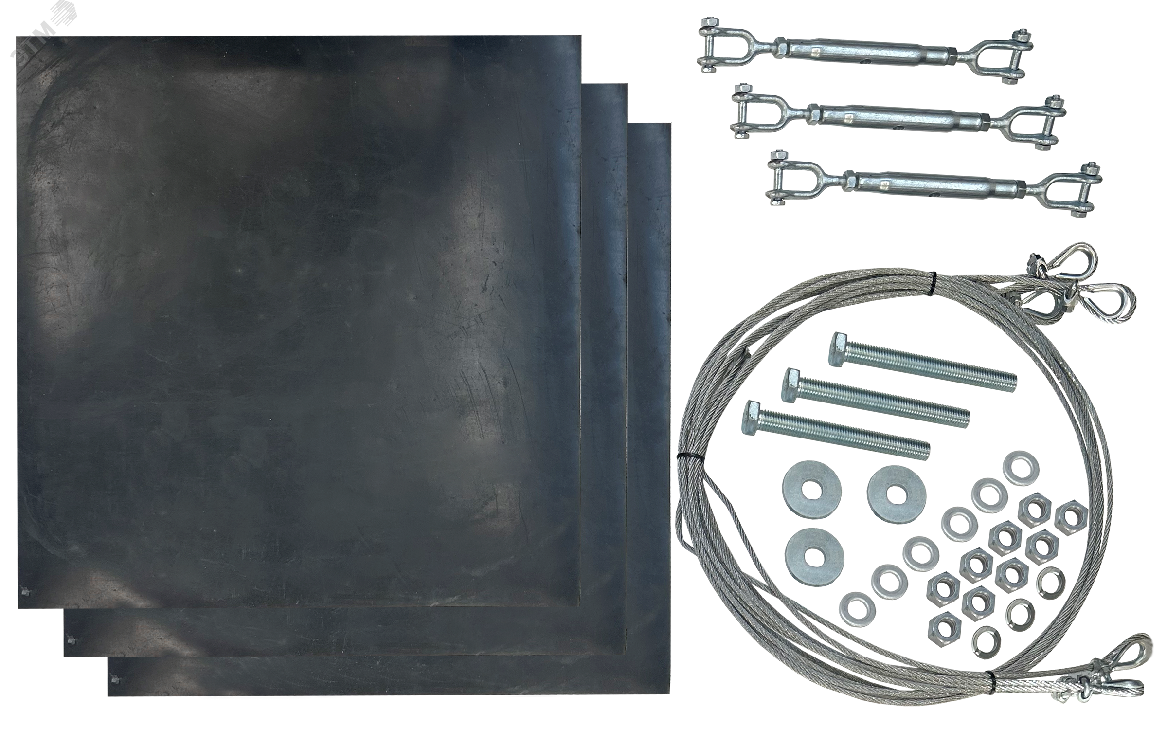 Изображение товара Комплект дополнительный для мачты 7м из цинкованной стали IEK