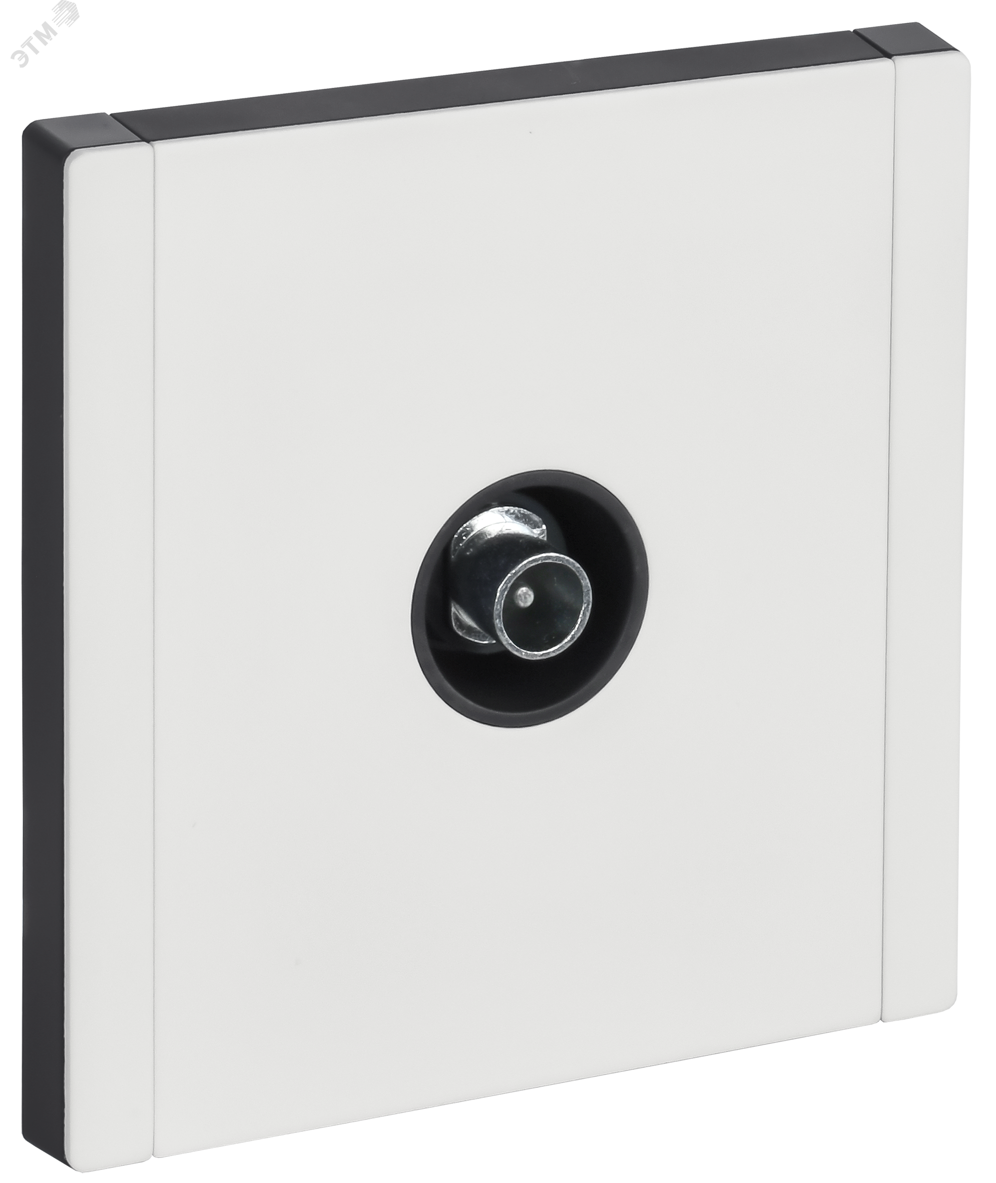 Изображение товара FORTE&PIANO Розетка TV проходная FP229M металл белый IEK премиум