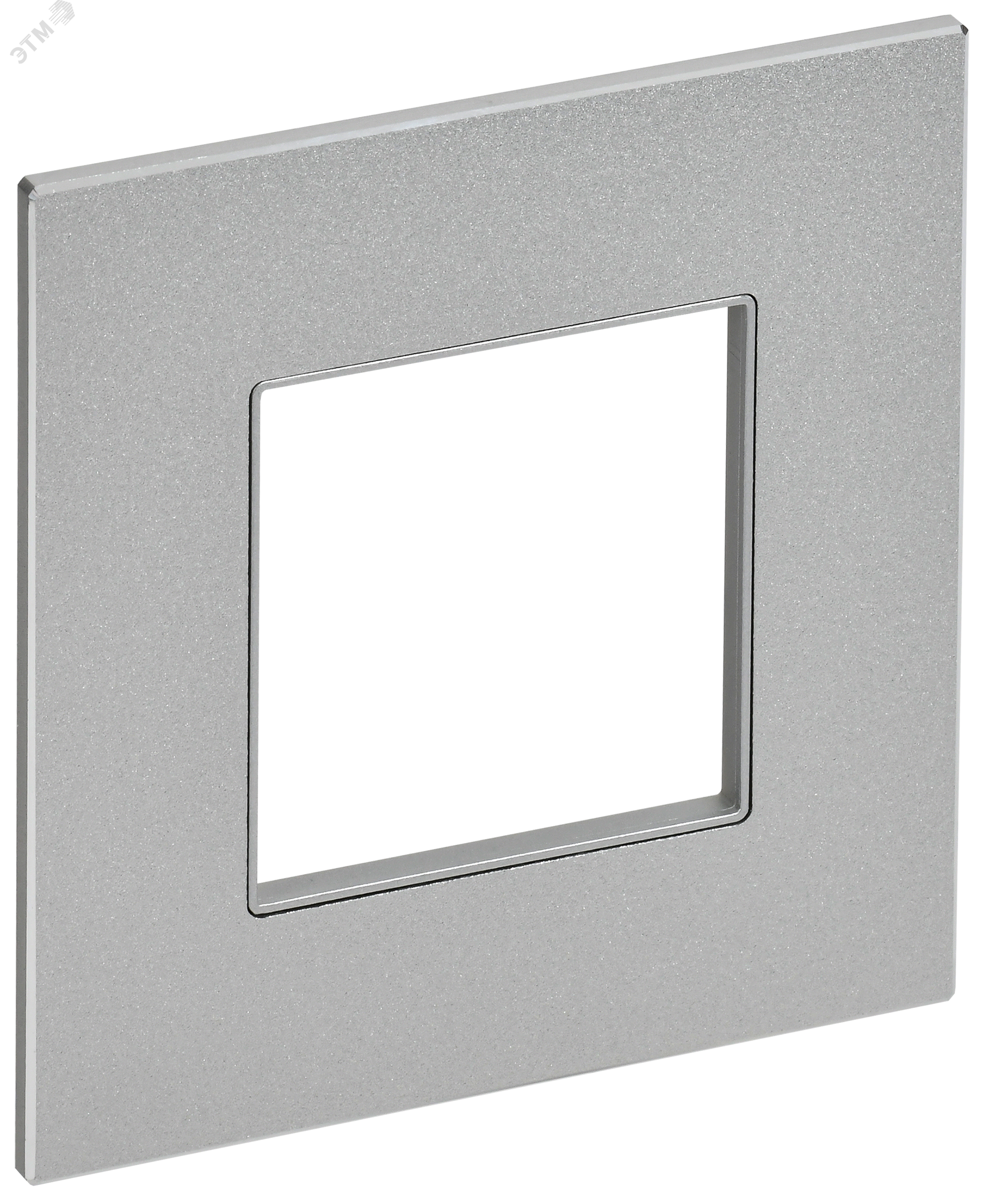 Изображение товара Рамка декоративная SKANDY 1-местная из металла серебряная с глянцевым покрытием