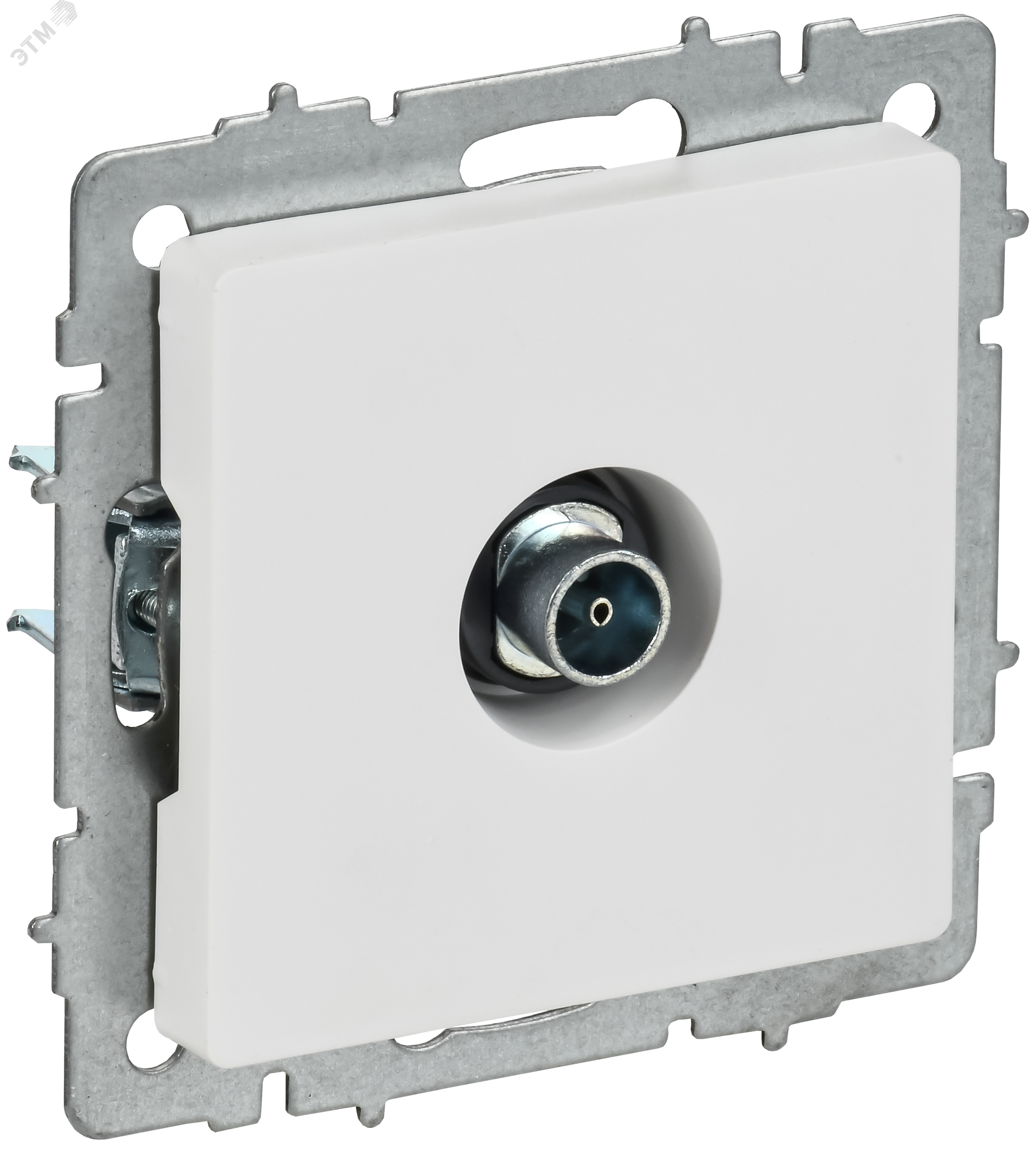 Изображение товара Розетка TV оконечная BRITE IEK РТВ11-0-БрАБ белая для скрытого монтажа