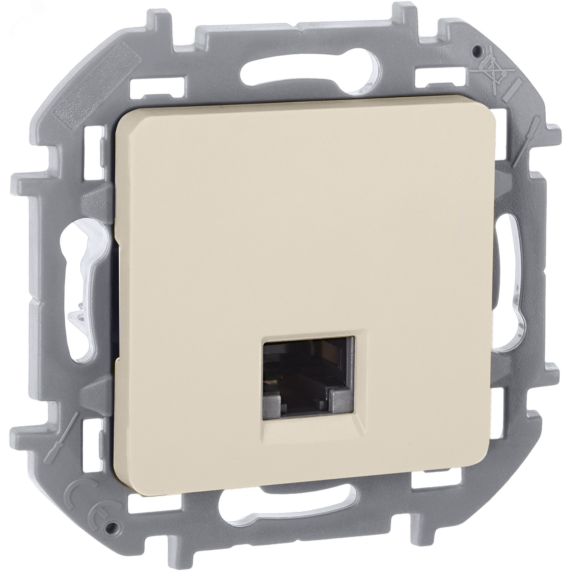 Изображение товара Розетка компьютерная RJ45 категория 5е INSPIRIA скрытая бежевый
