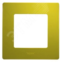 Изображение товара Рамка 1-местная зеленый папоротник ETIKA для розеток и выключателей