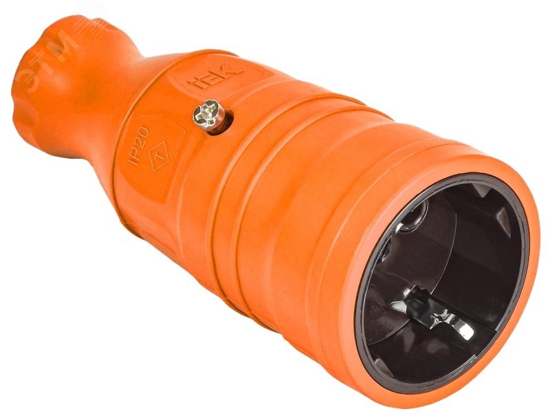 Изображение товара Розетка силовая переносная IP20 OMEGA 16А 250В оранжевая