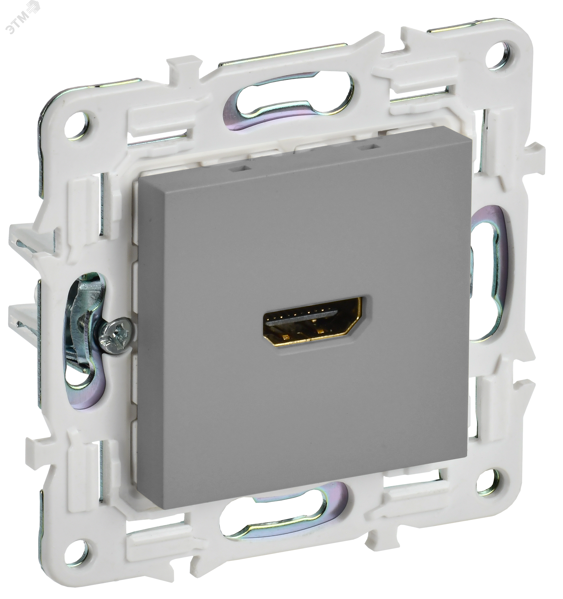 Изображение товара Розетка HDMI серии SKANDY IEK модель SK-H01Gr серый для мультимедиа устройств