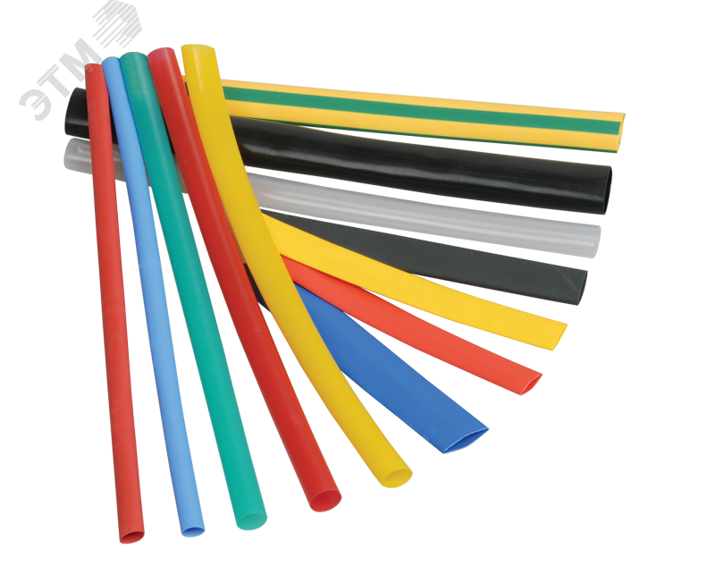 Изображение товара Набор термоусадочных трубок IEK 8/4 10x10см 10/20 шт. для электромонтажа