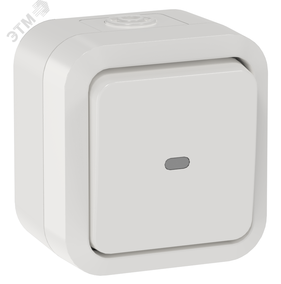 Изображение товара Переключатель одноклавишный с индикацией IP55 IEK TS302 белый