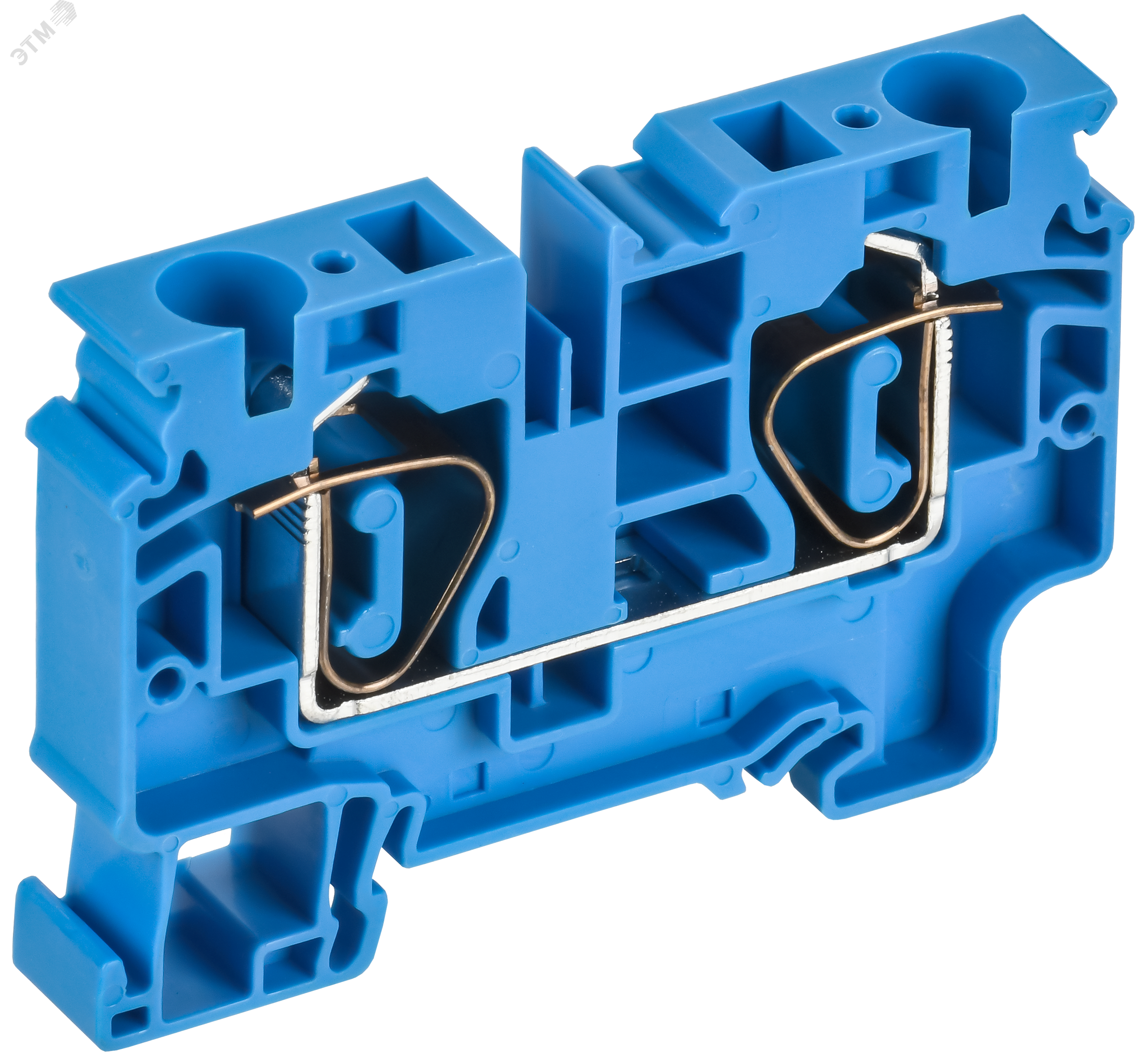 Изображение товара CX10 BU 10мм2 пружинная клемма проходная синяя IEK