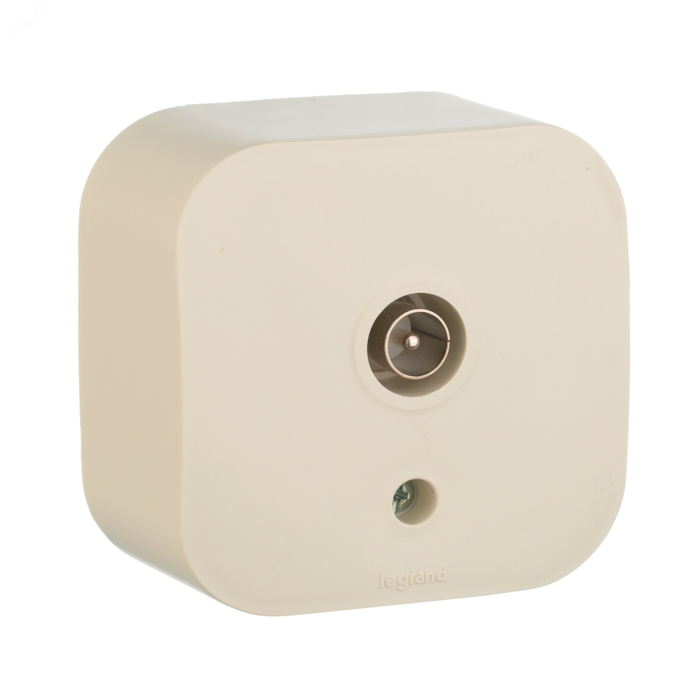 Изображение товара Розетка для открытой установки TV типа звезда QUTEO от IEK, IP20, бежевый