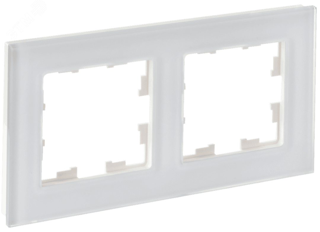 Изображение товара Рамка для электрических постов BRITE IEK 2 поста белый матовый