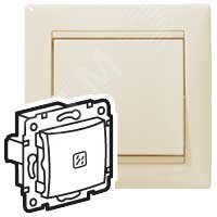 Изображение товара Выключатель 1-клавишный с подсветкой VALENA DIY слоновая кость
