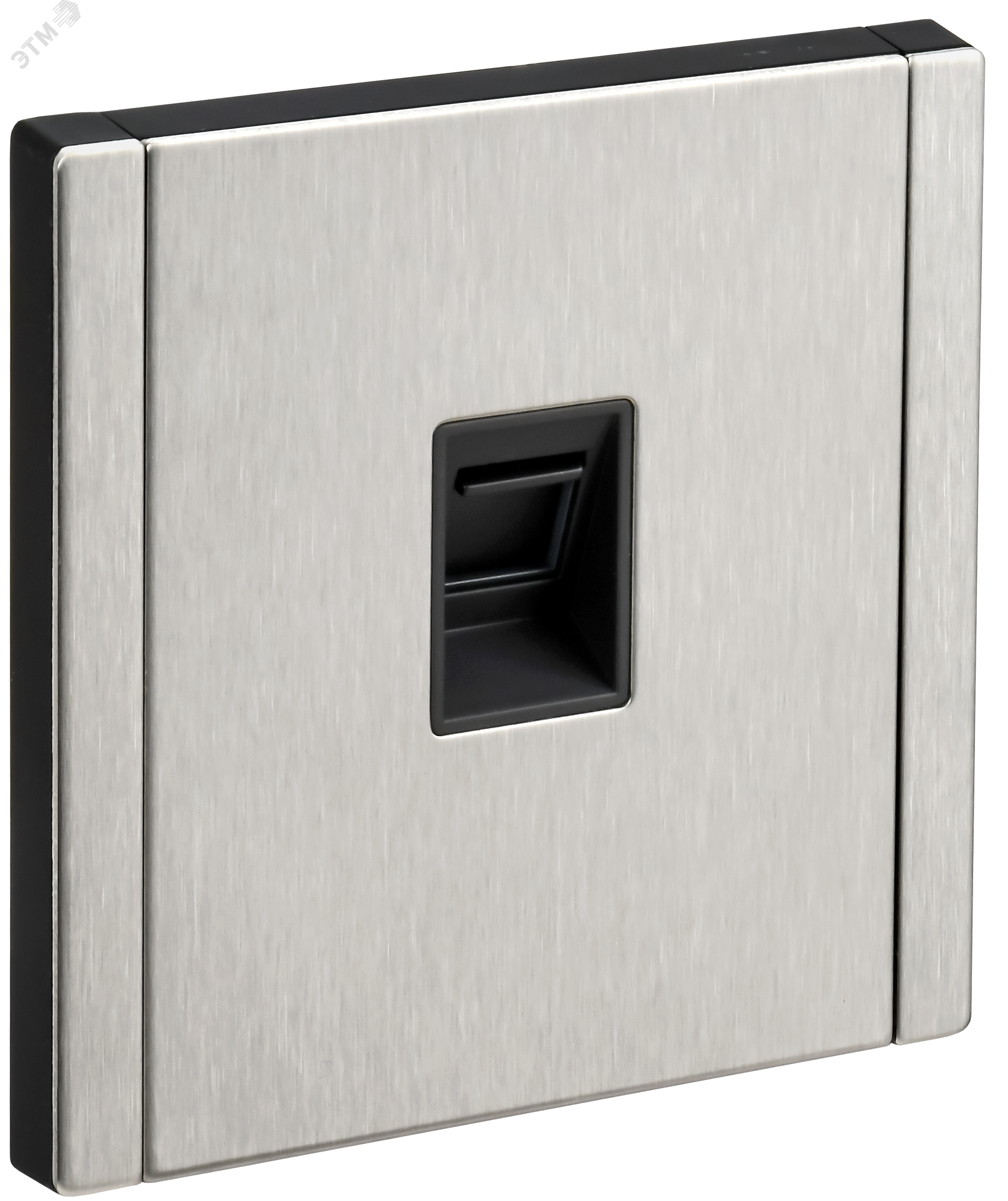 Изображение товара Компьютерная розетка RJ45 кат 6 FORTE&PIANO FP731M металл никель IEK