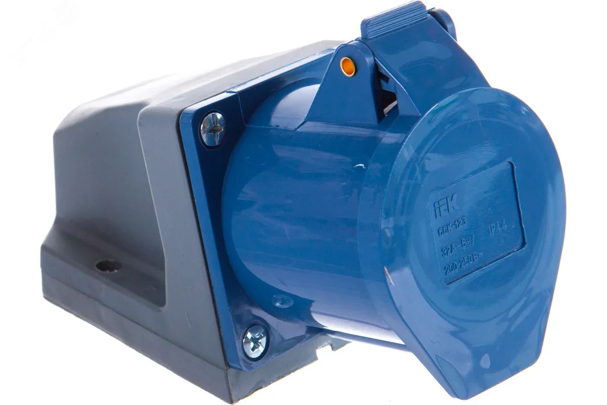 Изображение товара Розетка кабельная 32А 2Р+E IР44 на поверхность 250В IEK