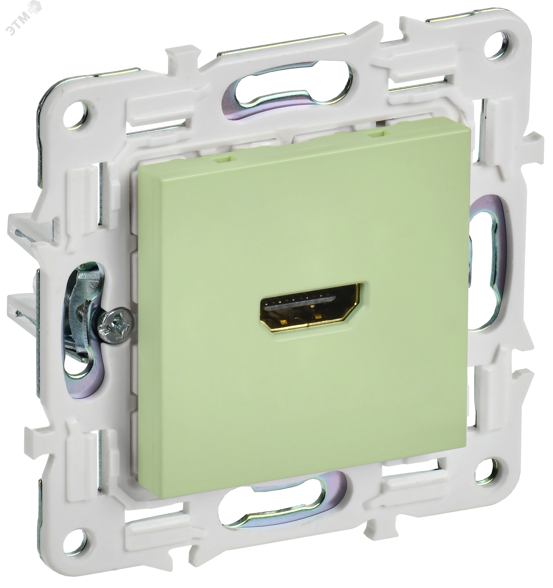 Изображение товара Розетка HDMI SKANDY серии SK-H01G из поликарбоната, IP20, зеленая