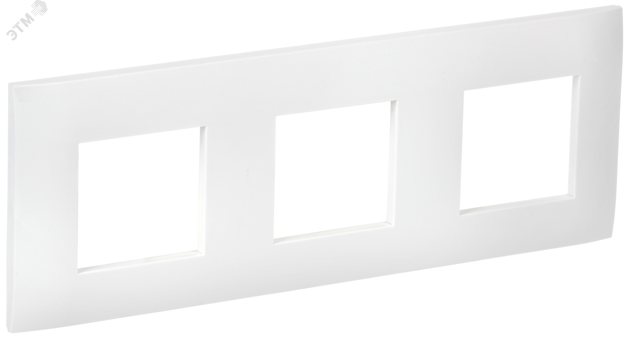 Изображение товара Рамка для выключателей 3-местная SKANDY SK-F03W арктический белый IEK