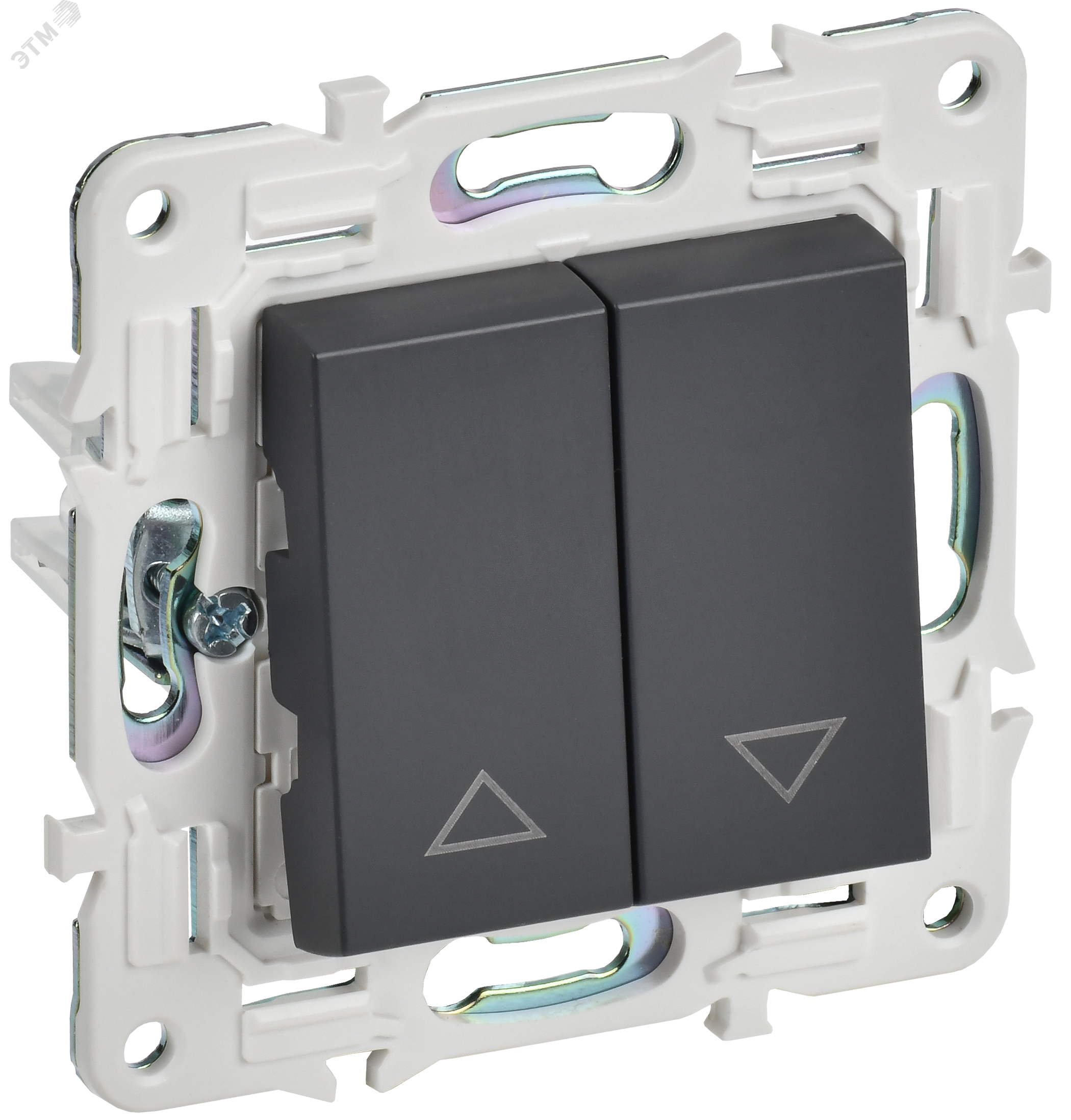 Изображение товара Выключатель жалюзи SKANDY серии SK-V12T 10А титан IEK