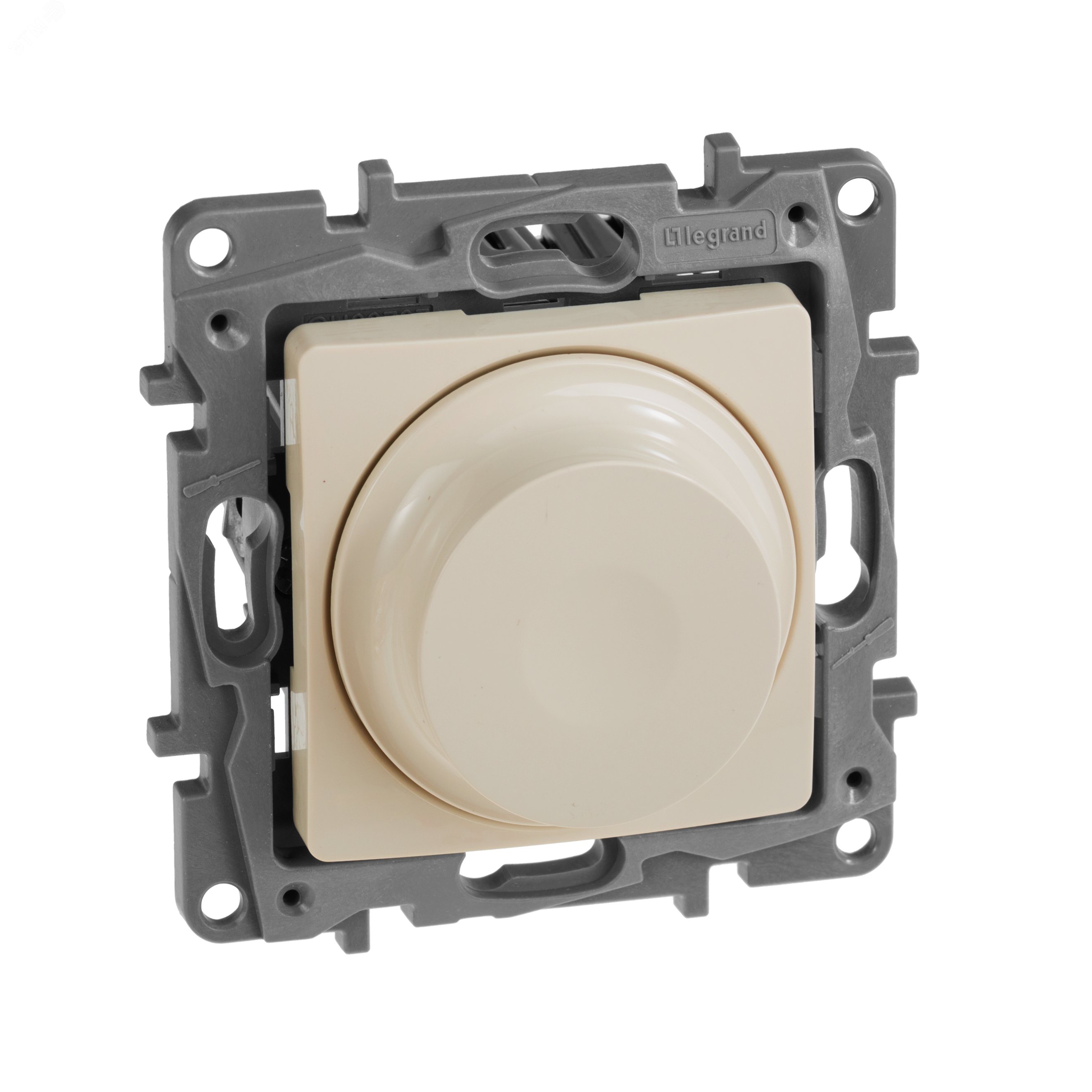 Изображение товара Светорегулятор поворотно-нажимной LED 300Вт без нейтрали слоновая кость ETIKA (шт)