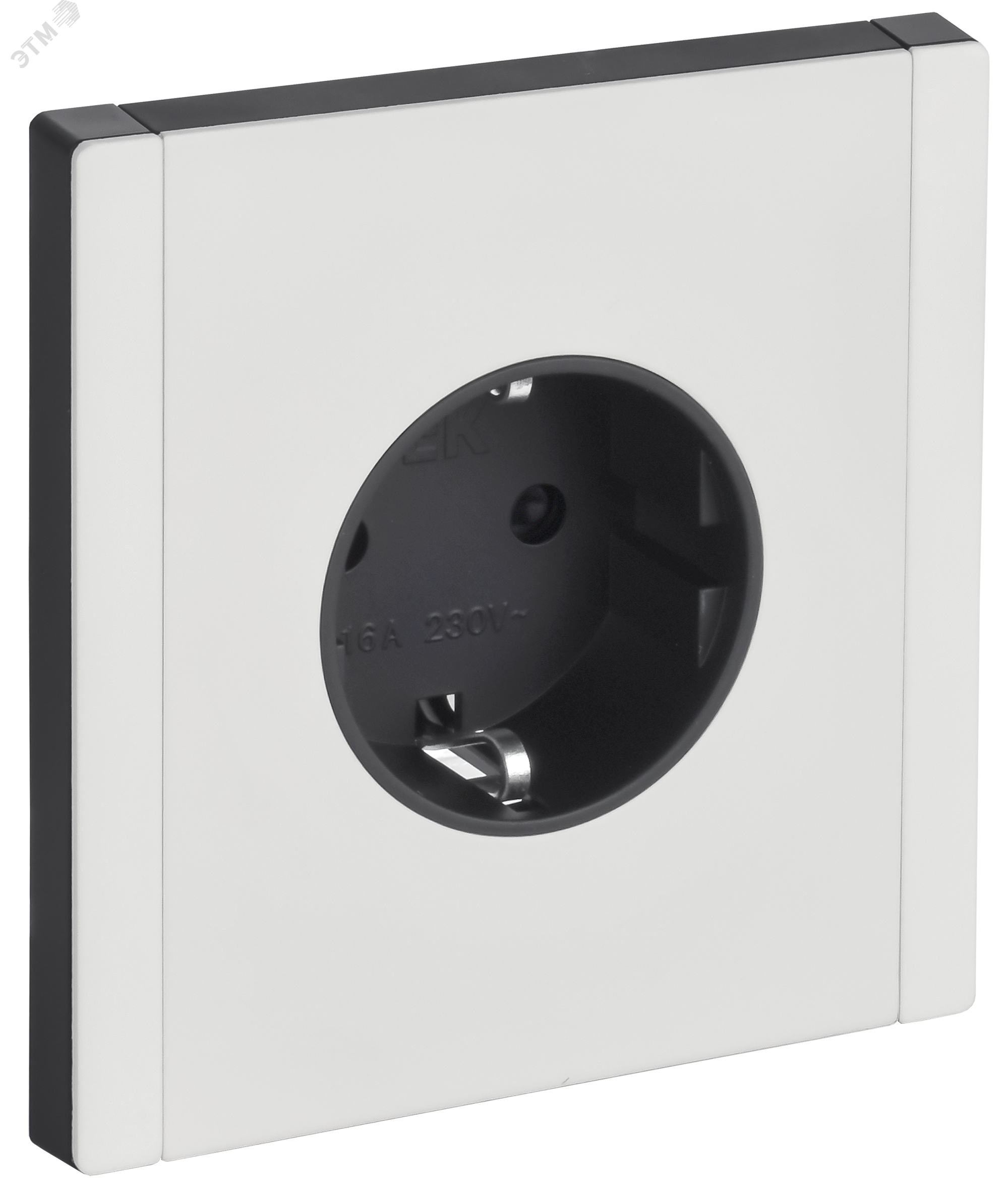 Изображение товара Розетка 1-местная с заземлением безвинтовое крепление 16А IEK FORTE&PIANO