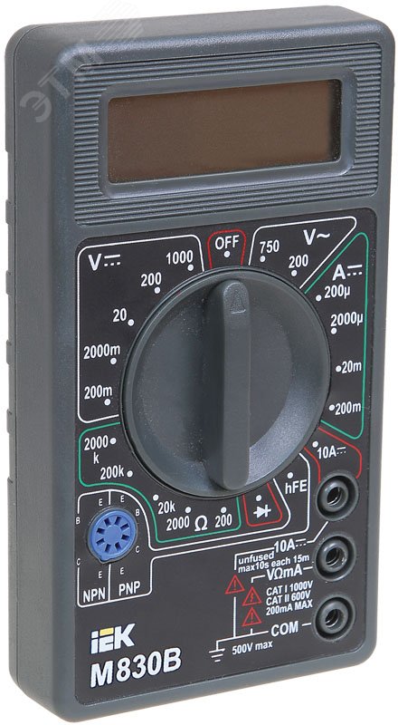 Изображение товара Мультиметр цифровой Universal M830B (шт)