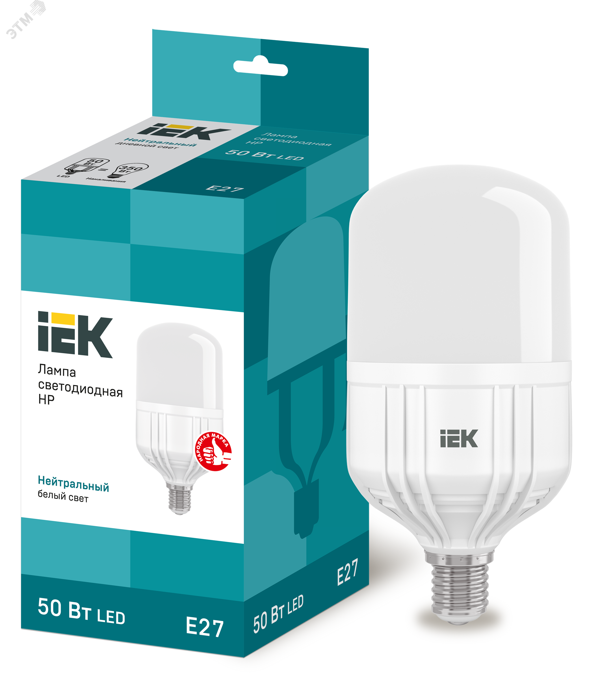 Изображение товара Светодиодная лампа IEK 50Вт 230В 4000К E27