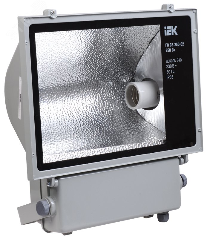 Изображение товара Прожектор металлогалогенный ГО03-250-02 250Вт IP65 серый IEK