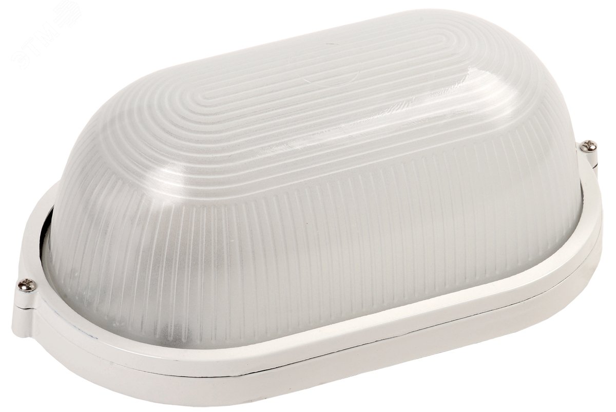 Изображение товара Светильник НПП1201 белый овальный 100Вт IP54 IEK настенный наружный и внутренний