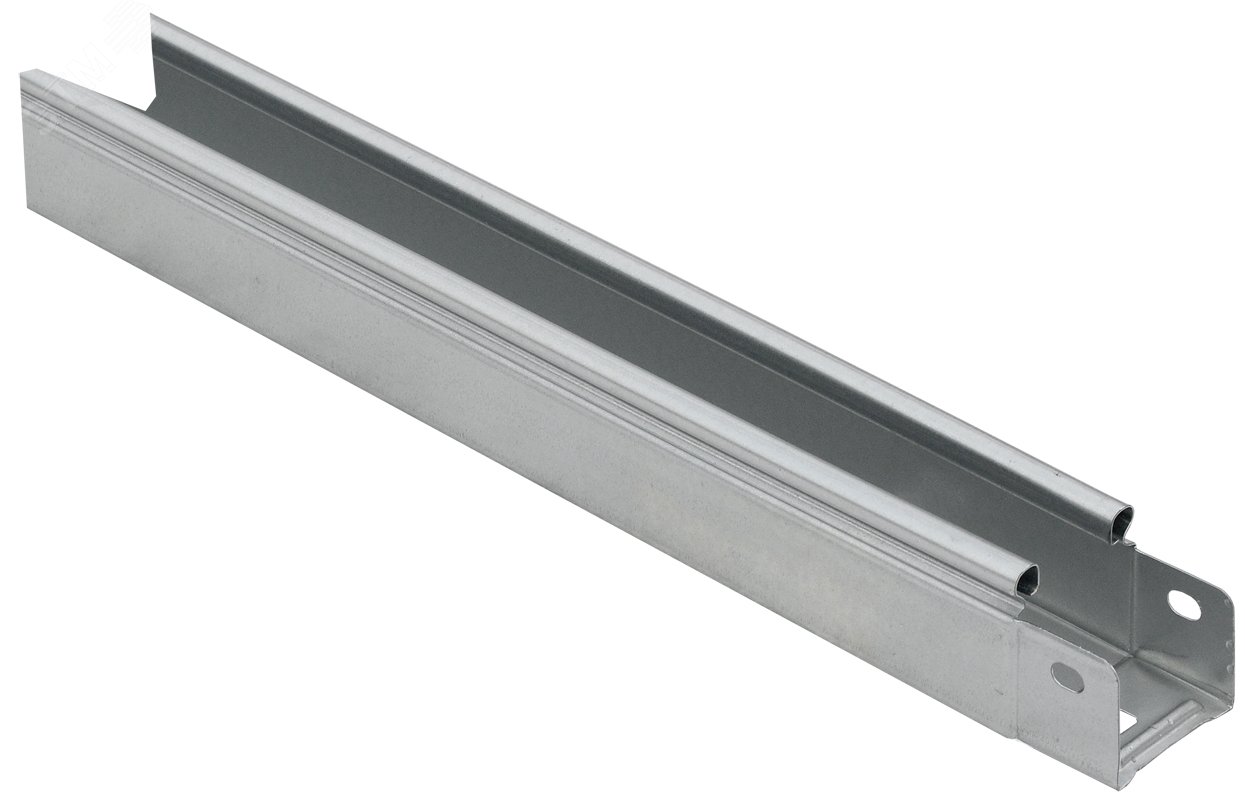 Изображение товара Прокатный неперфорированный кабельный лоток IEK 50х50х3000 мм, оцинкованный