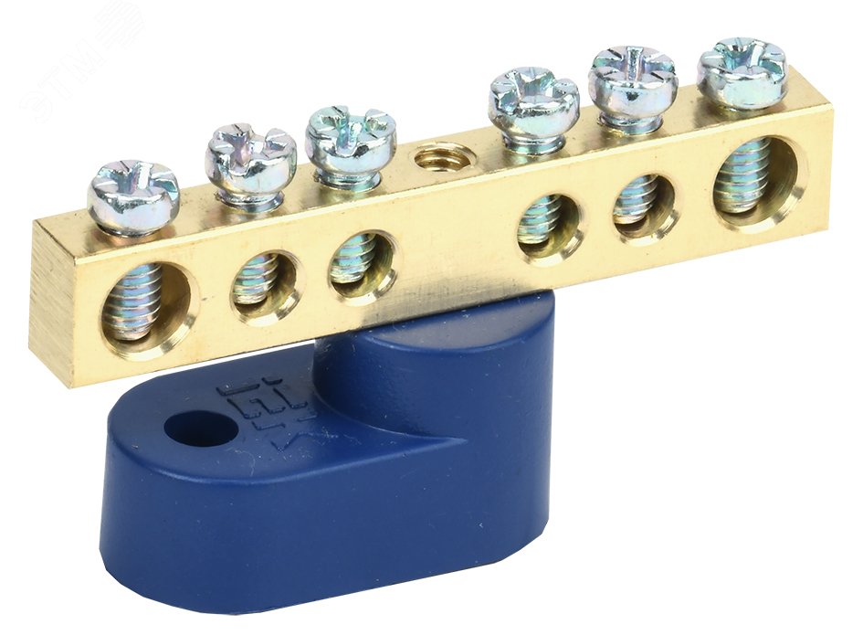 Изображение товара Шина N ноль на одном угловом изоляторе ШНИ-6х9-6-У1-С (шт)