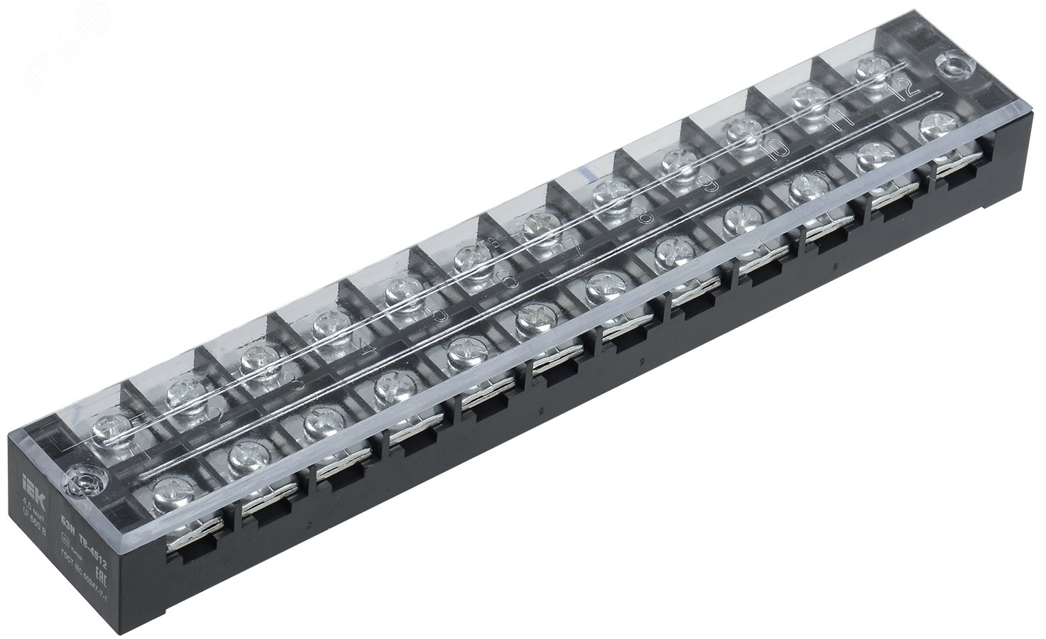 Изображение товара Блок зажимов БЗН ТВ-4512 4,5 мм2 45A 12 пар (шт)