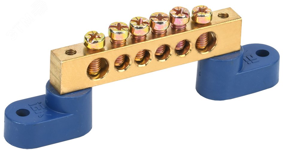 Изображение товара Шина N ноль на двух угловых изоляторах ШНИ-8х12-6-У2-С (шт)