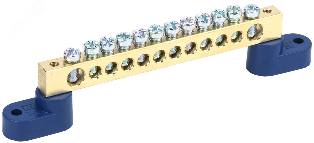 Изображение товара Шина N ноль на двух угловых изоляторах ШНИ-8х12-12-У2-С (шт)