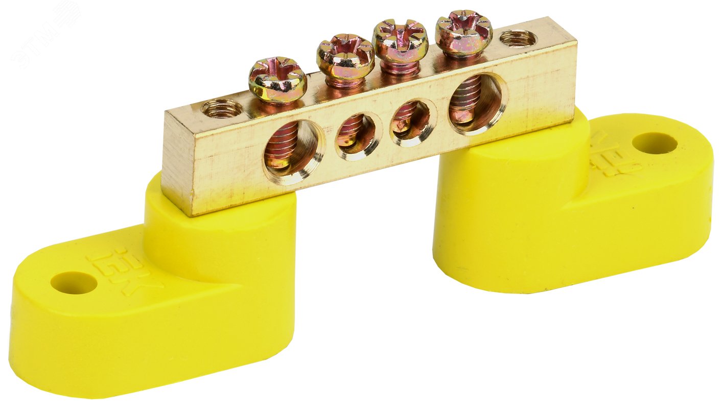 Изображение товара Шина PE земля на двух угловых изоляторах ШНИ-6х9-4-У2-Ж (шт)