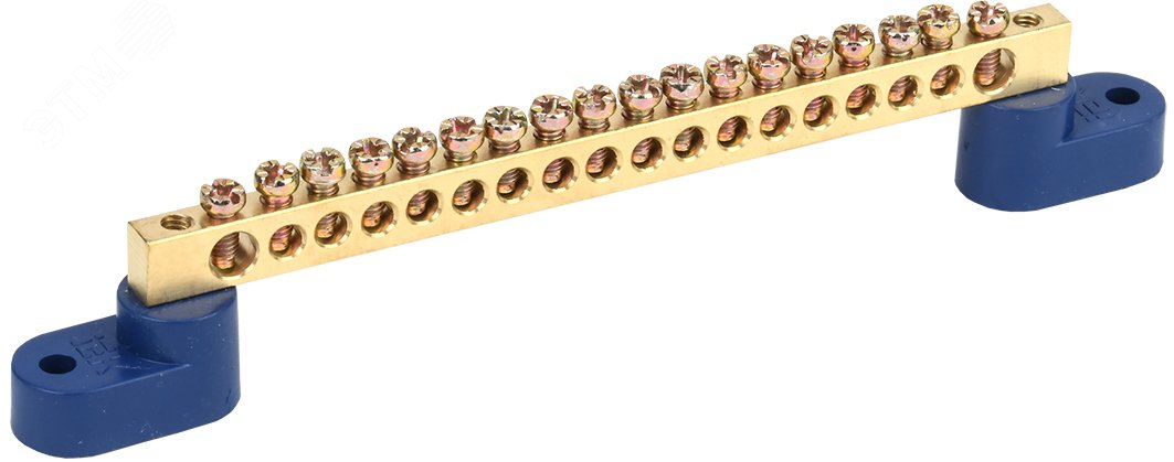 Изображение товара Шина N ноль на двух угловых изоляторах ШНИ-6х9-18-У2-С (шт)