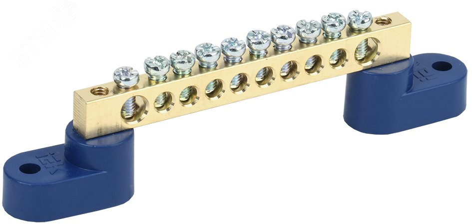 Изображение товара Шина N ноль на двух угловых изоляторах ШНИ-6х9-10-У2-С (шт)