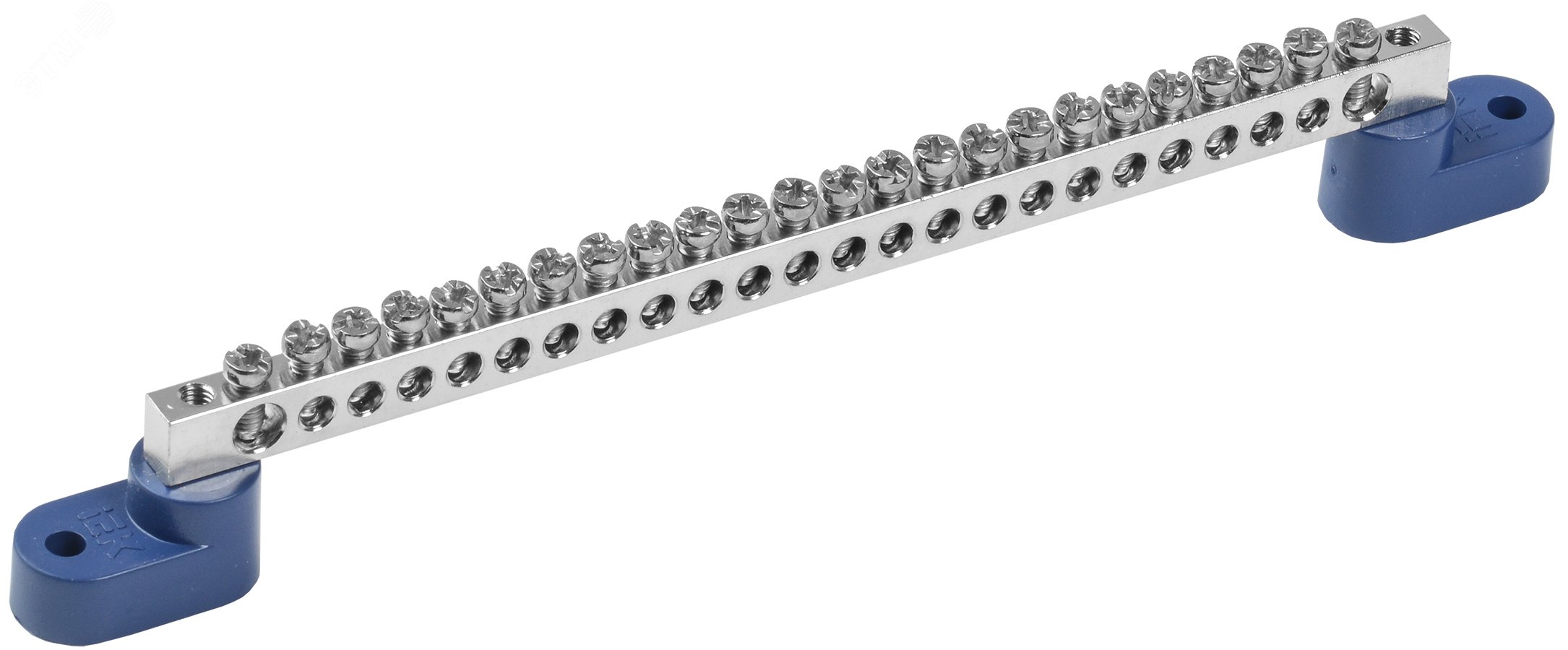 Изображение товара Шина N ''ноль'' на двух угловых изоляторе Ni ШНИ-6х9-24-У2-С IEK