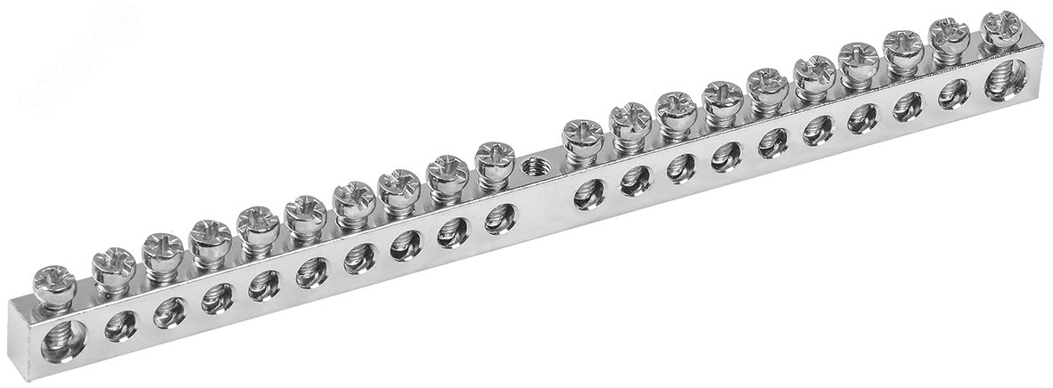 Изображение товара Шина PEN земля-ноль 6х9мм 20/1 Ni IEK для щитового оборудования