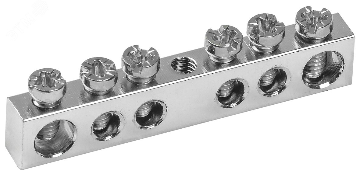 Изображение товара Шина PEN земля-ноль 6х9мм 6/1 Ni IEK для щитового оборудования