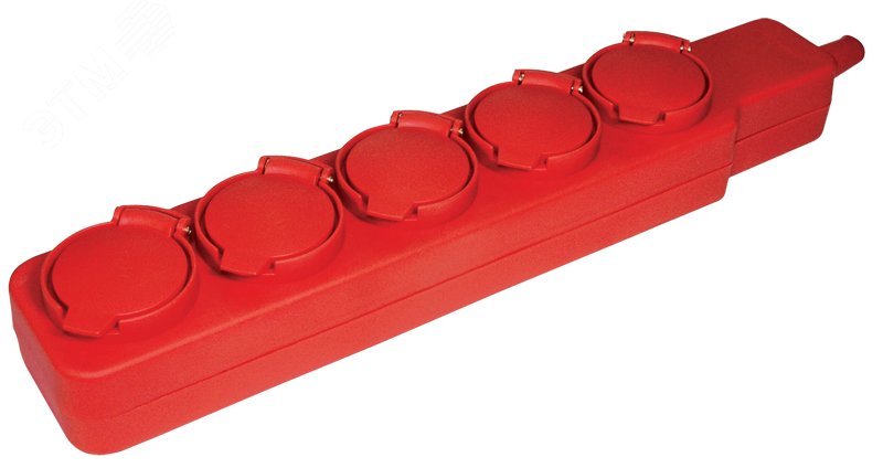 Изображение товара Промышленный удлинитель У05В 5 мест с защитными крышками IP44, кабель 5 м, 16 А