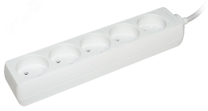 Изображение товара Удлинитель У5 5 мест 3 метра 10А IEK белый