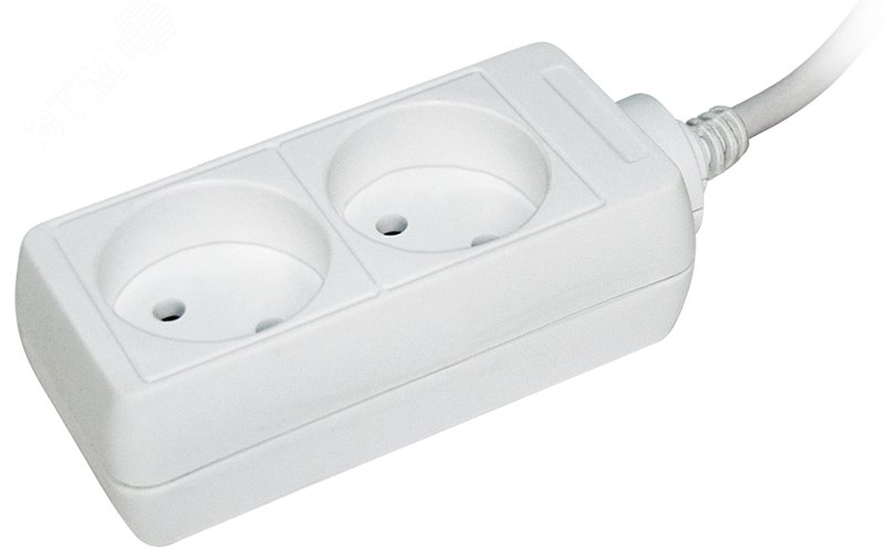 Изображение товара Бытовой удлинитель У2 2 места 5м без заземления мощностью до 2500 Вт