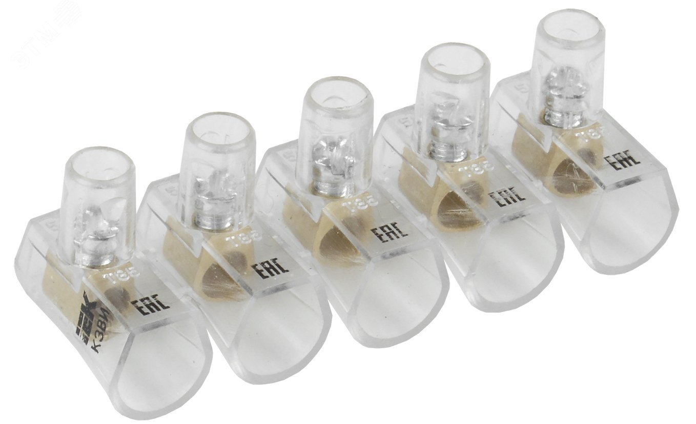 Изображение товара Зажим винтовой концевой изолированный КЗВИ 4мм2 5x1 IEK шт