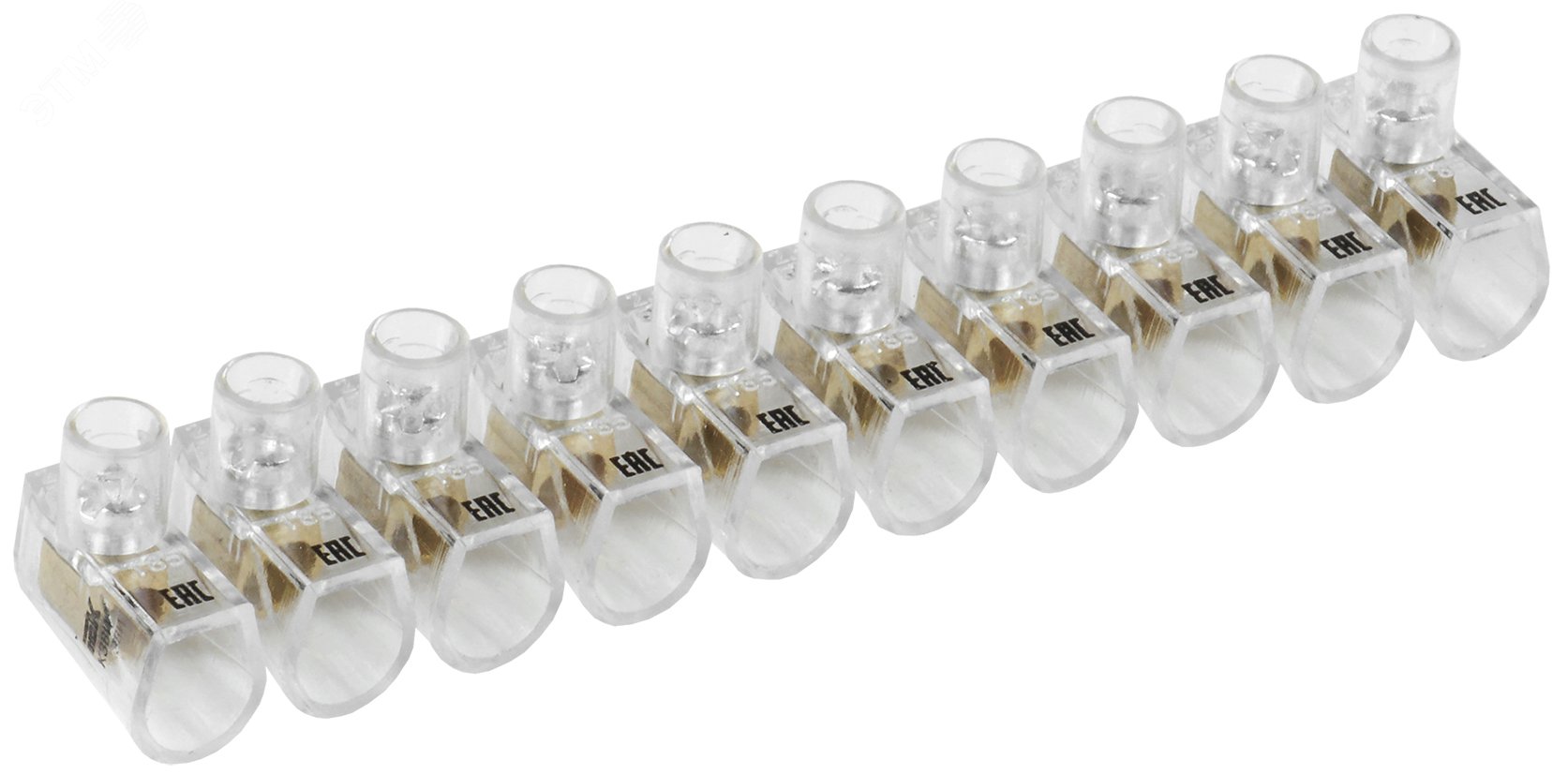 Изображение товара Зажим винтовой концевой изолированный КЗВИ 2.5мм2 10x1 IEK