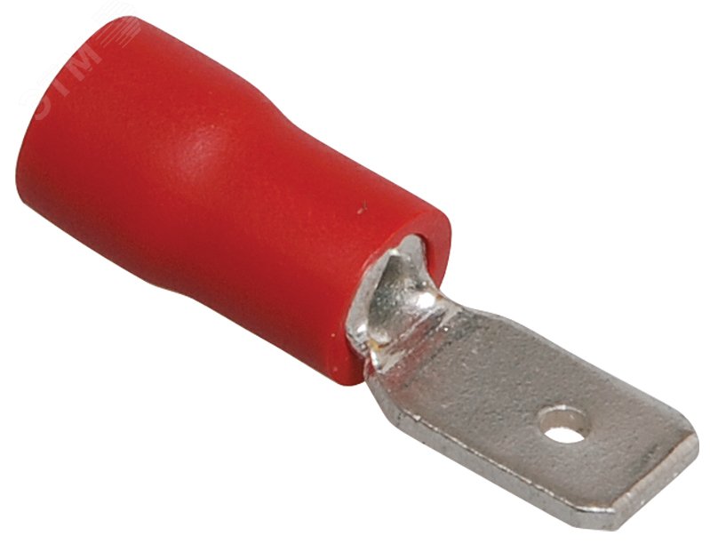 Изображение товара Разъем РпИп 1.25-5-0.8 красный для монтажа многопроволочных проводов 100 шт