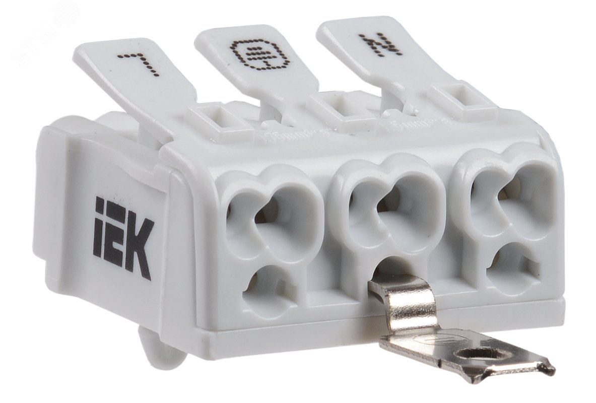 Изображение товара Клемма пружинная соединительная КСПнз3-L+N+PE (шт)