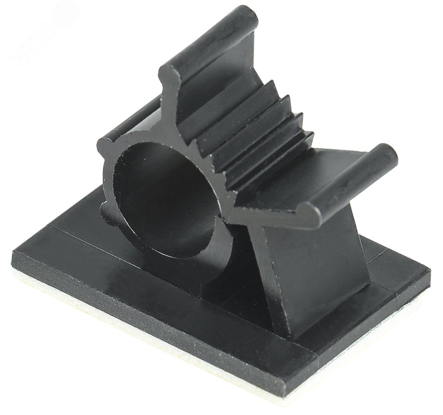 Изображение товара Клипса самоклеящаяся КС-10 черная для крепления проводов