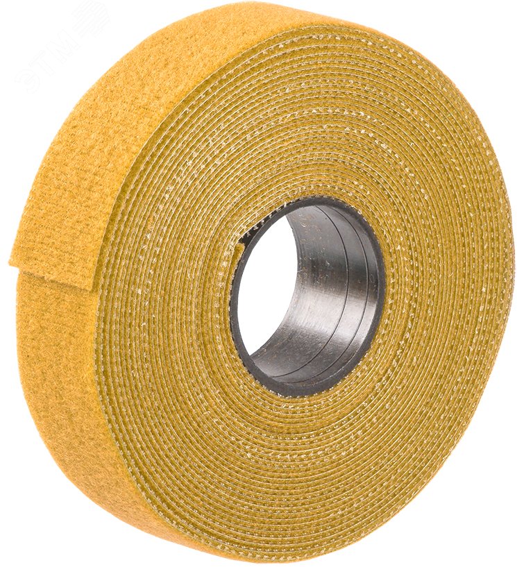 Изображение товара Хомут-липучка ХКл 20мм желтый (5м/ролл) (упак)