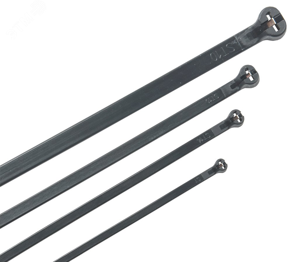 Хомут Хку 3.6х300мм со стальным замком черный (100шт) артикул UHH34 ...